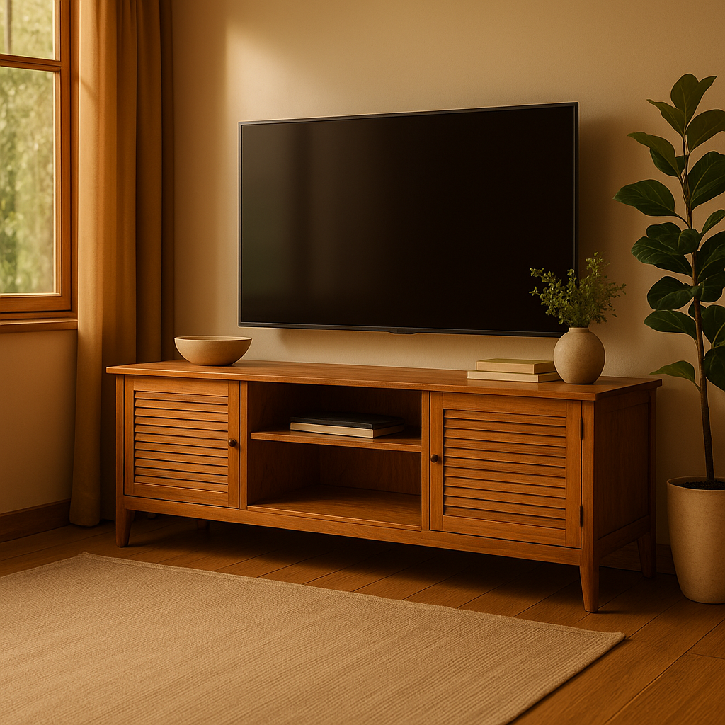 Aranya Teak TV Console