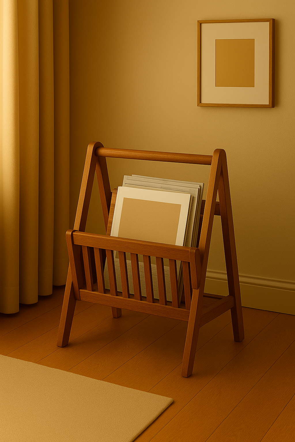 Artisan Acacia Magazine Rack