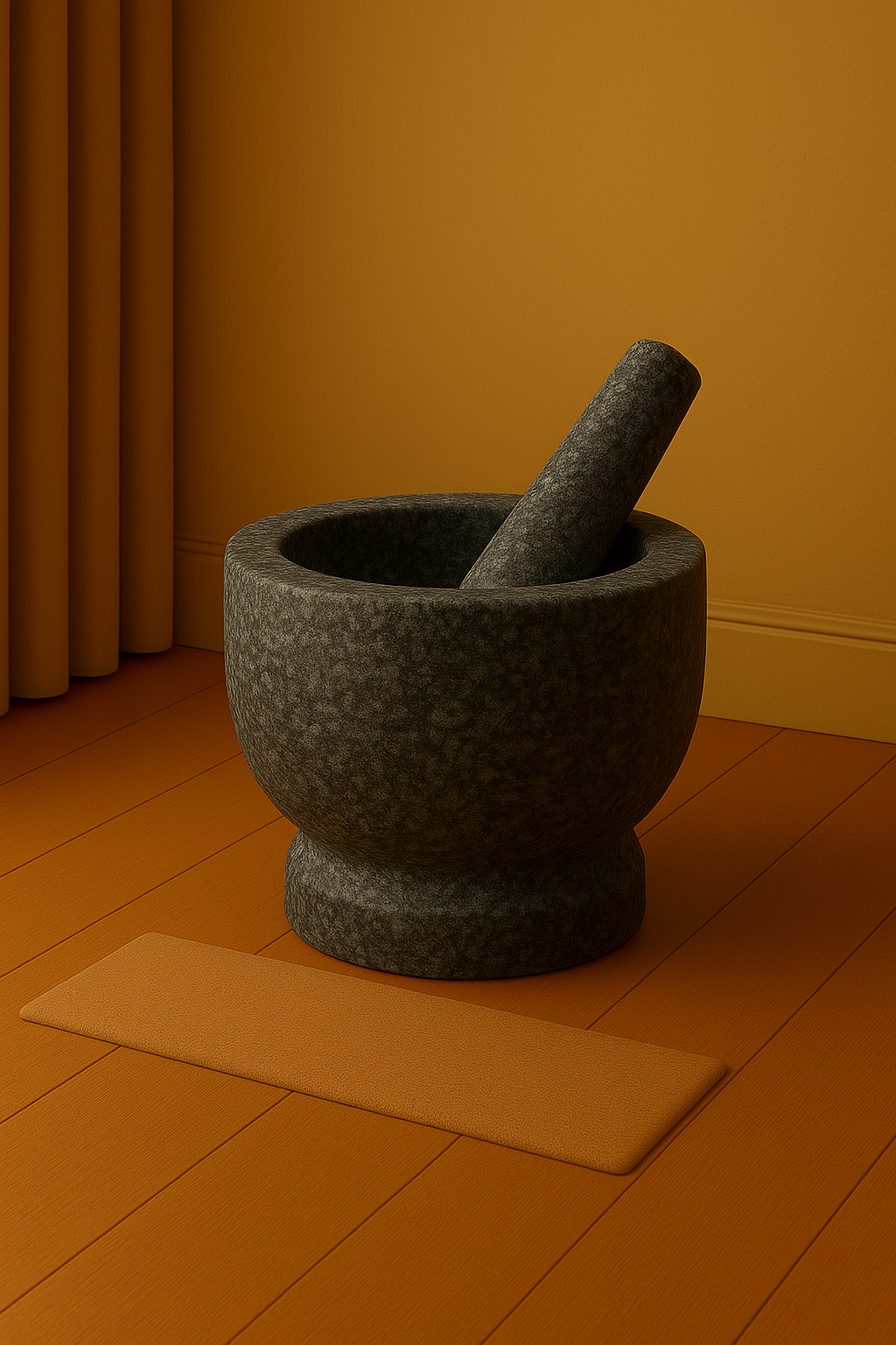 Granite Mortar & Pestle 6″
