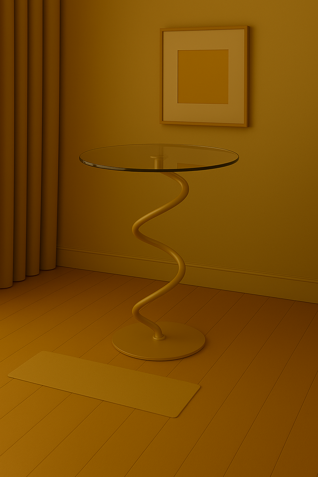 Helix Glass Side Table