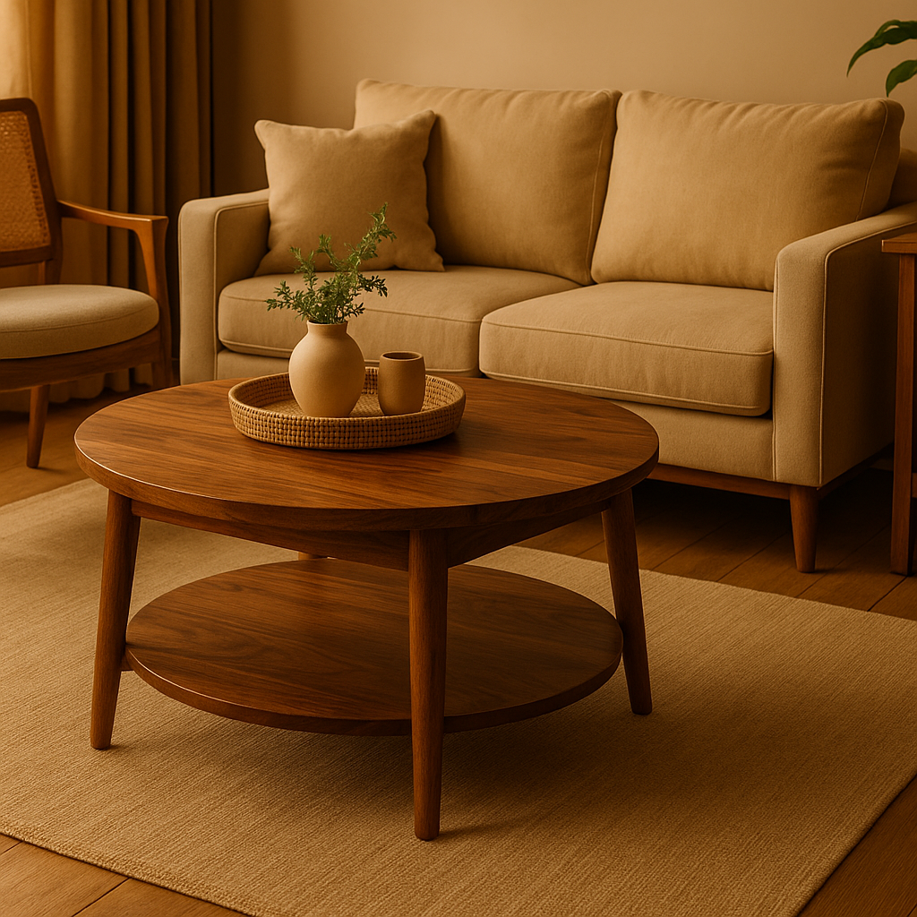 Kashmir Walnut Coffee Table view 1