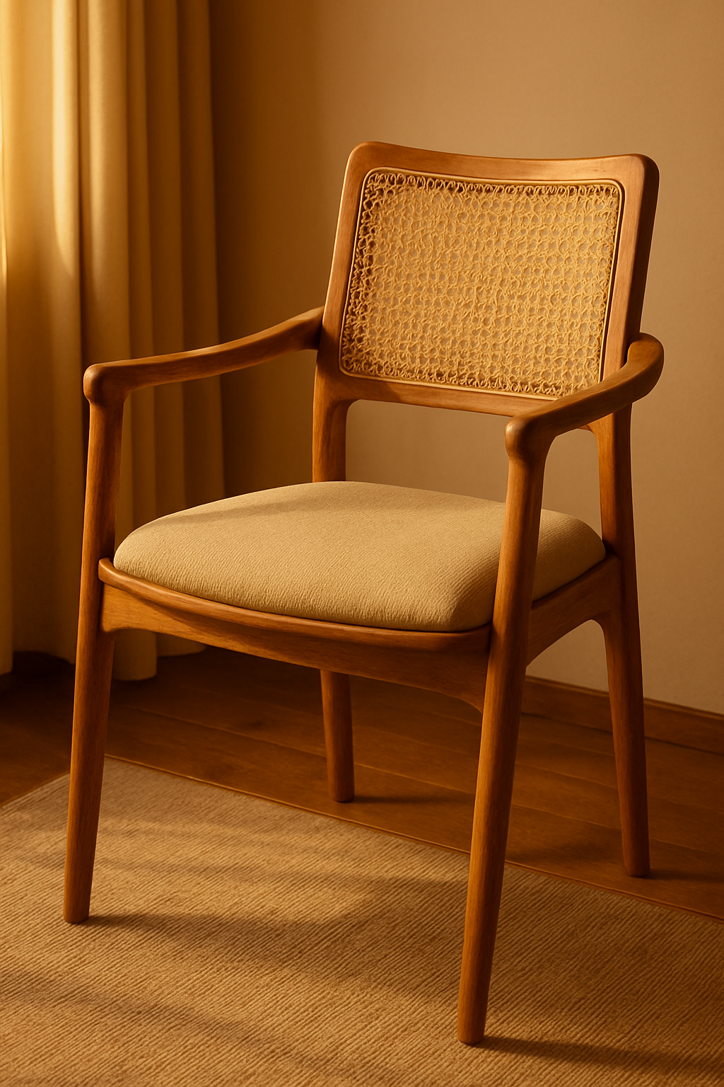 Cane-Weave Dining Chair