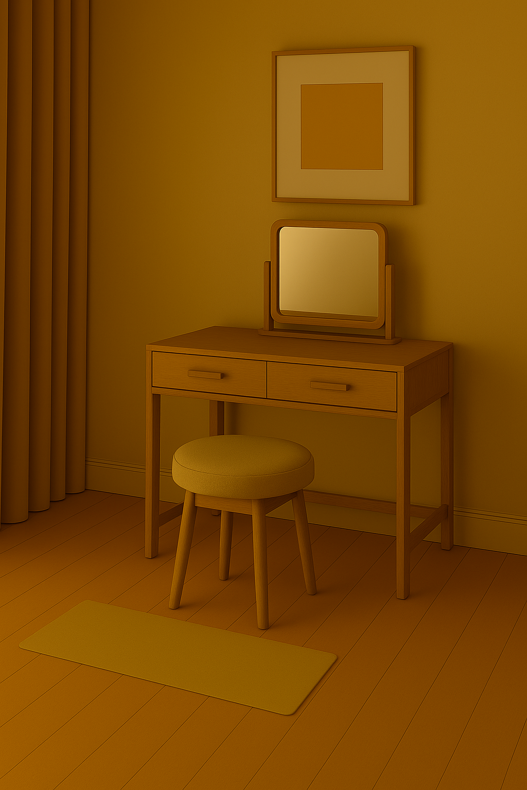 Zen Mirror Vanity Set