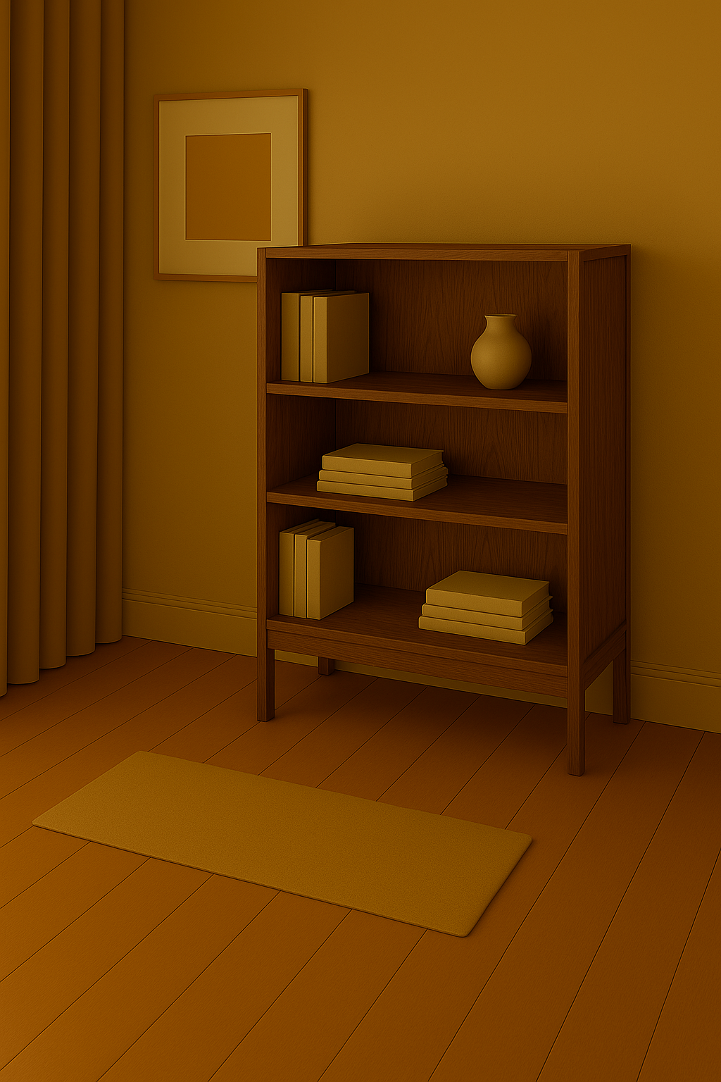 Zenith Walnut Bookshelf